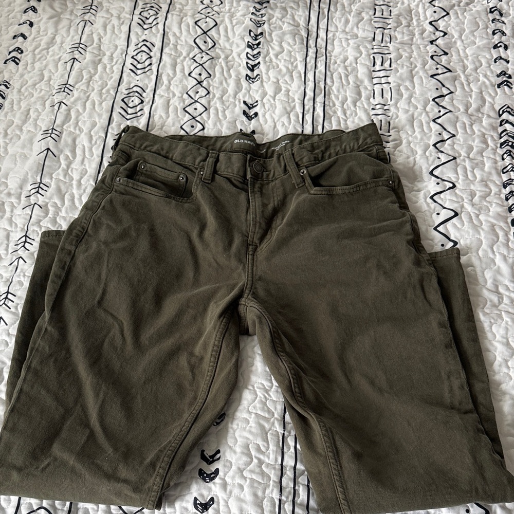 Men’s Olive Green Jeans
